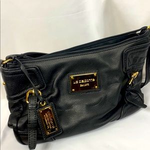 Black leather Liz Claiborne purse